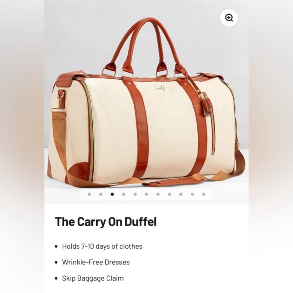 Lucshy dufflebag carry-on- garment bag and duffle in one